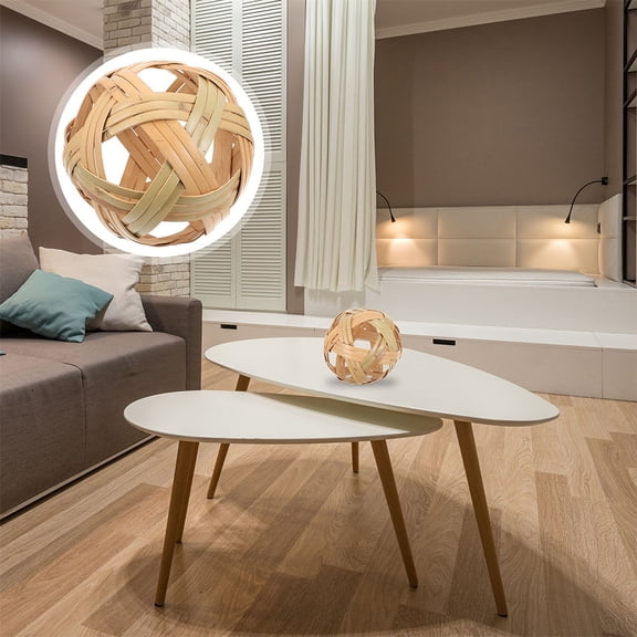 WRITWAA Beige Decorative Kids Synthetic Material Woven for Home Decor and Kids Room Decoration