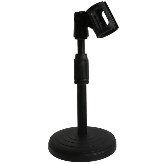 WRITWAA Black Adjustable Desktop Mic Clip Stand for Secure Microphone Storage and Use