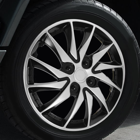 WRITWAA Black Car Wheel Hub Cap Cover with Improved Design for Vehicle Appearance