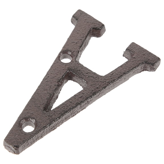 WRITWAA Black Cast Iron Metal Letter Decorative House Sign Unique Vintage Design for Home Use A