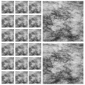 WRITWAA Black Floral Bouquet Wrapping Paper Handmade Wrap for Present Packaging