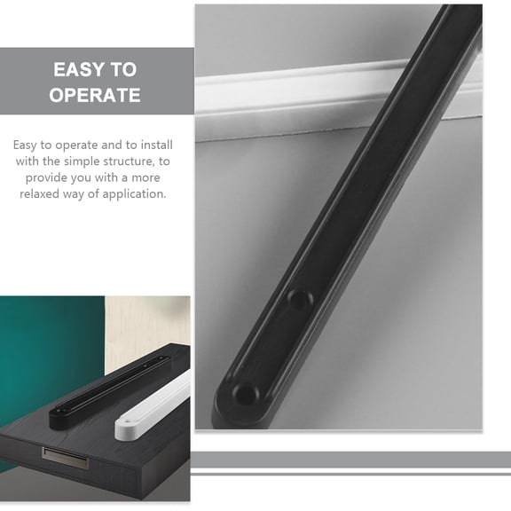 WRITWAA 2-Pack Black Side Mount Drawer Slides Replacement Hardware for Cabinets, Dressers, and Furniture Drawers