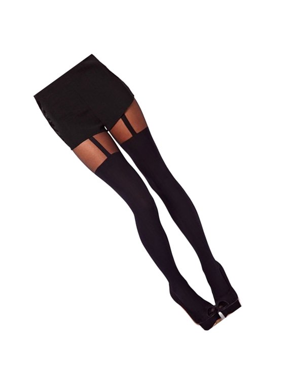 Black Thigh High Stockings Elastic Chinlon Comfortable Everyday Use