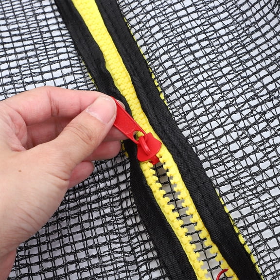 WRITWAA Black Trampoline Surround Netting Replacement for Home Use Featuring Anti Fall Safety Material