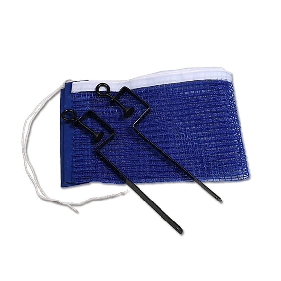 WRITWAA Table Tennis Post and Net Set Blue Portable Metal and Polyester Combination