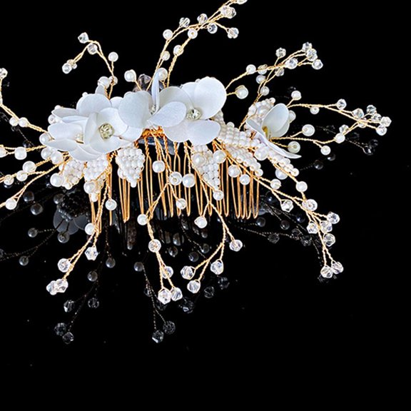 WRITWAA Bridal Combs for Hair Decorative Hair Comb Wedding Use 1Pack