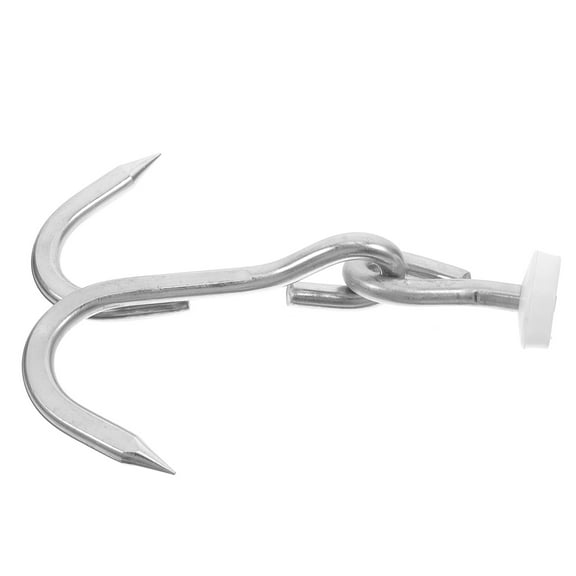 WRITWAA Butcher Meat Hook Stainless Steel Silver for Hanging Poultry and Beef Sausage