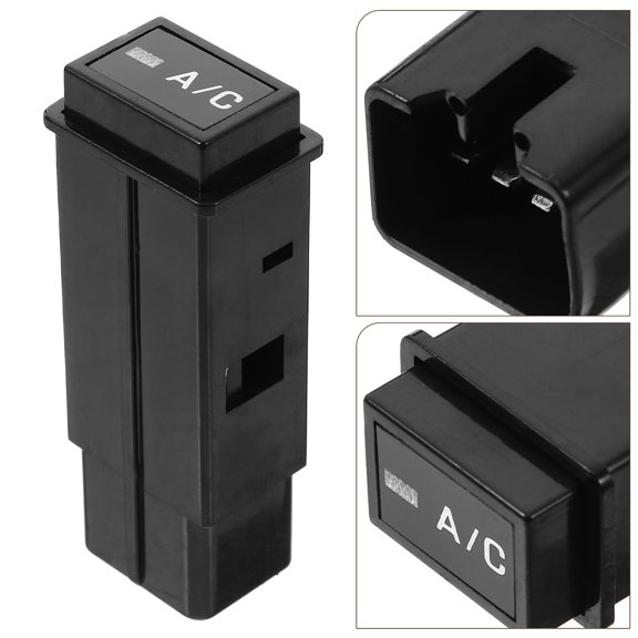 WRITWAA Car Air Conditioning Control Panel Plastic Black 1Pack
