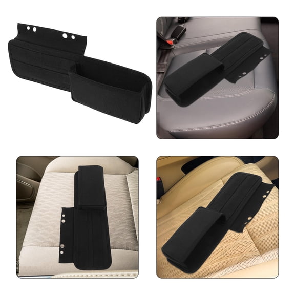 WRITWAA Black Car Center Console Organizer Bag with Oxford Cloth for Phone, Keys, Tools and Car Accessories Storage