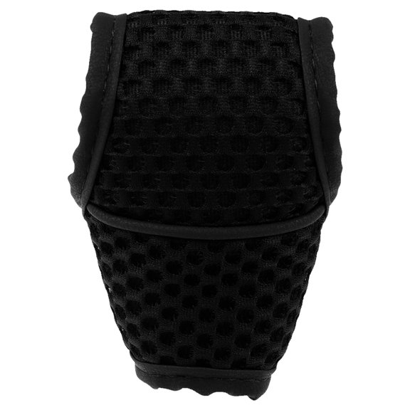 WRITWAA Fabric Car Gear Shift Knob Cover Black Protective Shift Cover for Vehicle Interior Upgrade