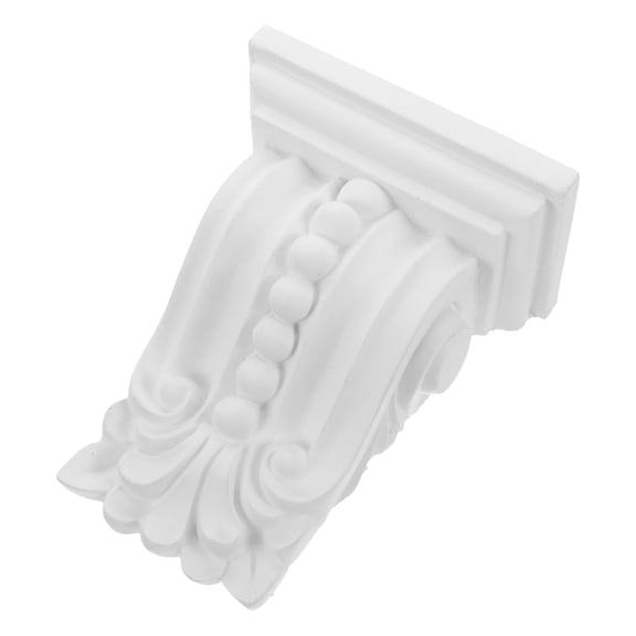 WRITWAA White Carved Applique Decorative Onlay for Furniture PU Material Home Decor