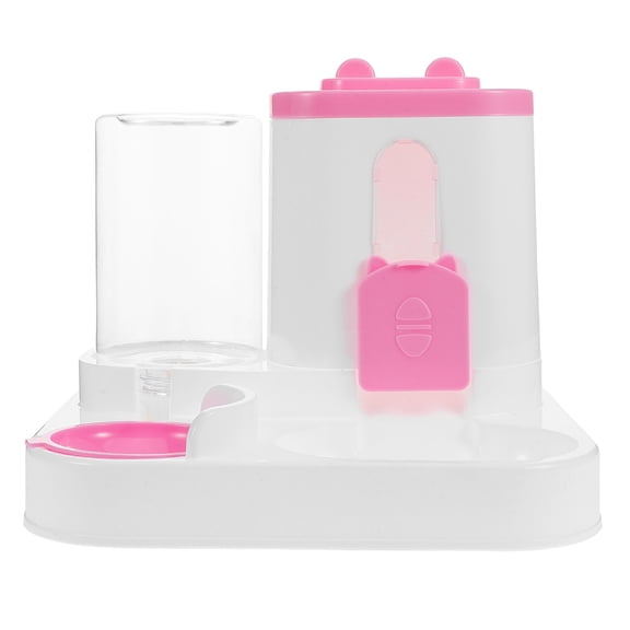 WRITWAA Automatic Cat Food and Water Dispenser Two in One Pet Feeder with Large Capacity for Easy Feeding