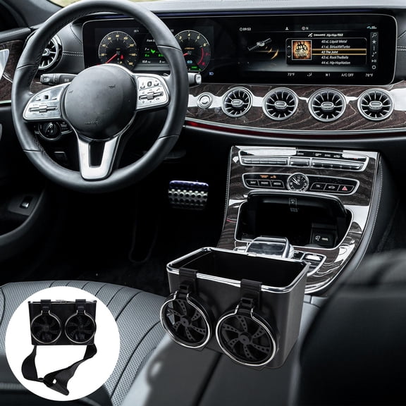 WRITWAA Center Console Storage Box with Adjustable Cup Holder and Assorted Colors for Car Interior