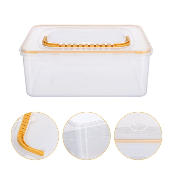 WRITWAA Clear Plastic Tool Box with Handle for Multi Purpose Storage and Transport