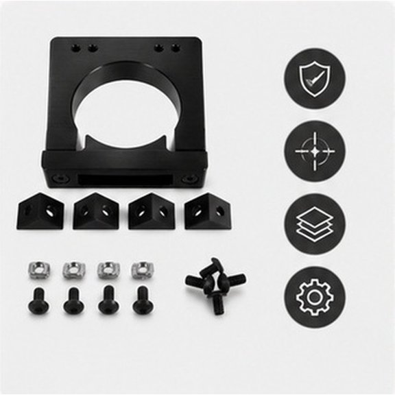 WRITWAA Cnc Spindle Motor Support Bracket 65mm Metal Clamp Mount for Engraving