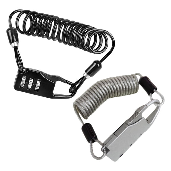 WRITWAA 2-Pack Combination Bike Locks with Plastic Coating, Assorted Colors, Secure Code Lock for and Outdoor Use