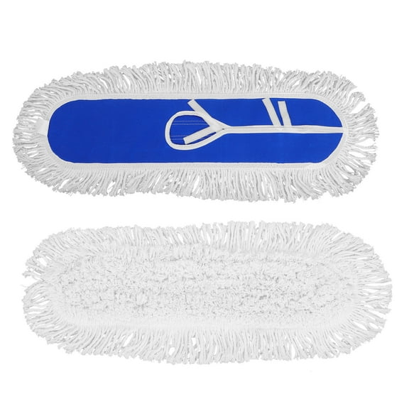WRITWAA Durable Reusable Mop Covers Multi Color Cotton for Heavy Duty Cleaning 2Pcs