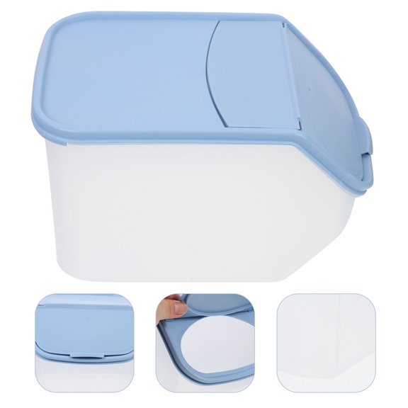WRITWAA Compact Hamster Bathtub Blue Household Sand Bath Box Smooth Surface Easy to Store