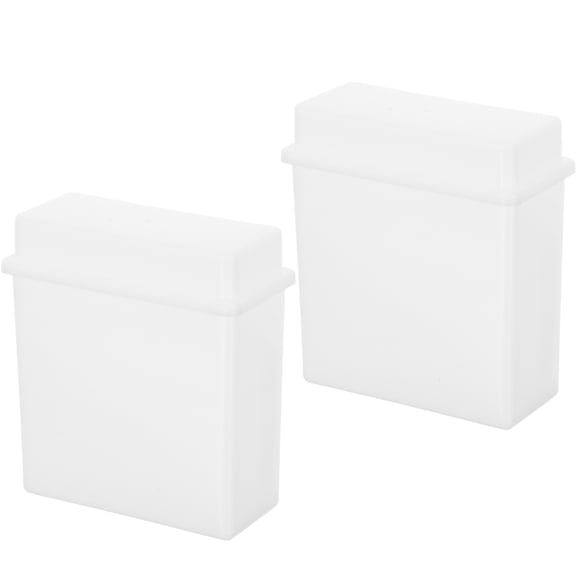 WRITWAA Vertical Staining Jar, Transparent Plastic, for Microscope Slides 2Pcs