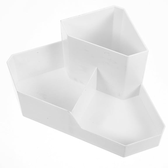 WRITWAA White Makeup Organizer, Clear and Portable, Easy to Clean for Storage