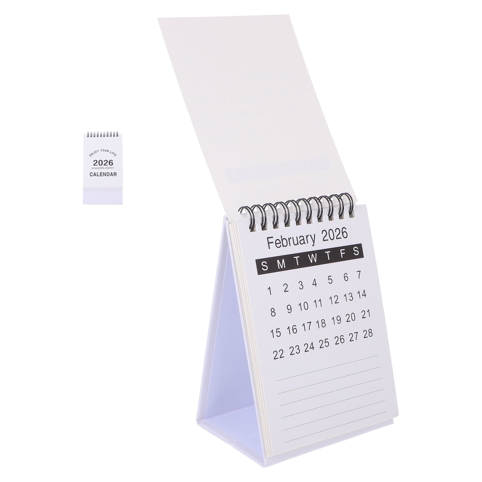 WRITWAA Countdown Calendar 2026 Yearly Calendar White Rectangular ...