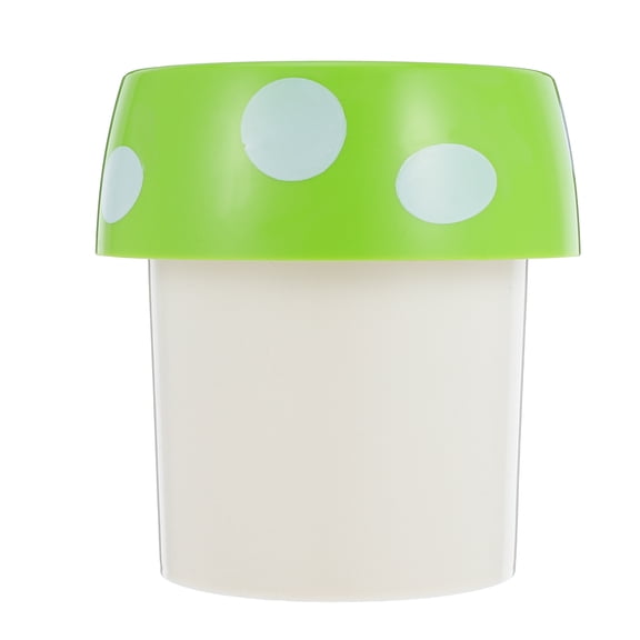WRITWAA Cute Green Desktop Storage Bin, Sturdy Plastic, Compact, Fun Design for Clutter Control