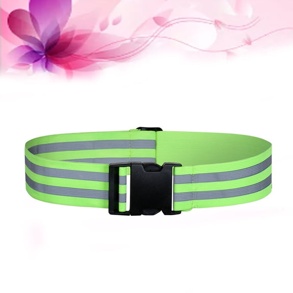 WRITWAA Reflective Cycling Straps for Running and Riding Gear, Light Green, 1 Piece for Enhanced Visibility