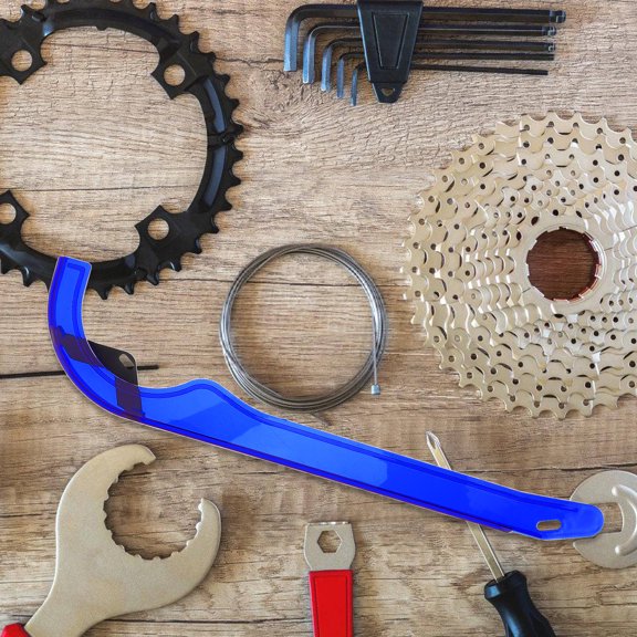 WRITWAA Road Bike Chain Cover Blue Plastic Protector Oilproof Durable for Mountain and Road Bikes