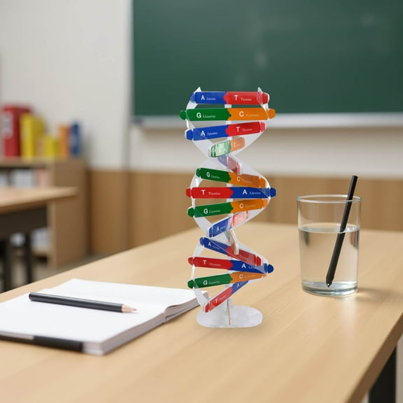 WRITWAA 1 Set DNA Building Model Assorted Color Demonstration of DNA Structure for Educators