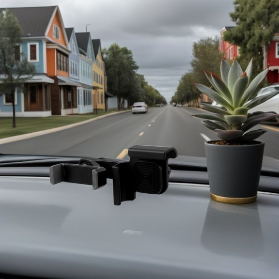 WRITWAA Mobile Phone Dashboard Holder for Smartphone Black PC 1Pcs