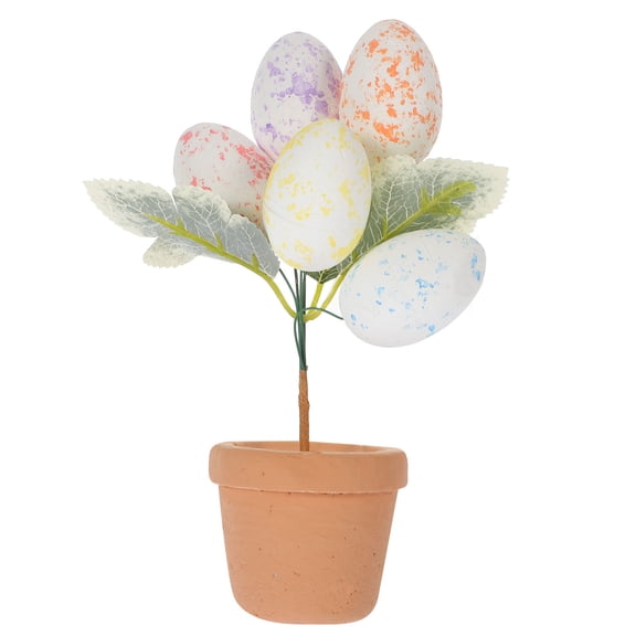WRITWAA White Foam Easter Eggs for Home and Living Room Decoration, Spring Holiday Seasonal Ornament, 1 Piece