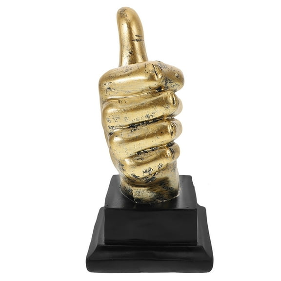 WRITWAA Resin Party Trophy Hand Gesture Model for Game Night, Home Decor, Unique Celebration Award, Fun Prize for Events