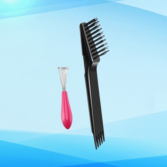 WRITWAA 1Set Comb Cleaning Claw Hair Removal Tool with PP and Stainless Steel for Home and Salon