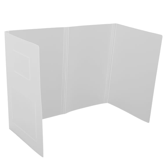 WRITWAA Desk Privacy Divider Transparent Plastic 1Pack for Office Desk Use