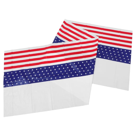 WRITWAA Multi-Color Paper Tablecloth for 4th of July Independence Day Party Decorations and Outdoor Events
