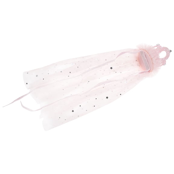 WRITWAA Dog Bride Costume Accessory Wedding Veil in Pink 1Pack