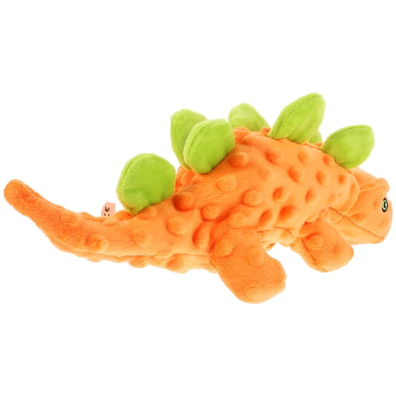 WRITWAA Orange Plush Dog Chasing Toy with Squeaker, Chewable for Outdoor Play, 1 Set