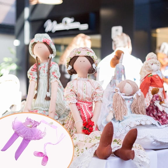 WRITWAA 14 Inch Doll Ballerina Tutu Outfit in Violet with Unique Design and Fine Craftsmanship