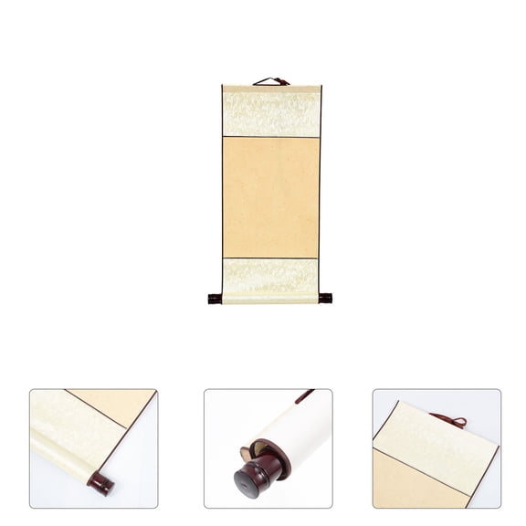 WRITWAA Yellow Calligraphy Practicing Paper Chinese Scroll for Painting and Artistic Use