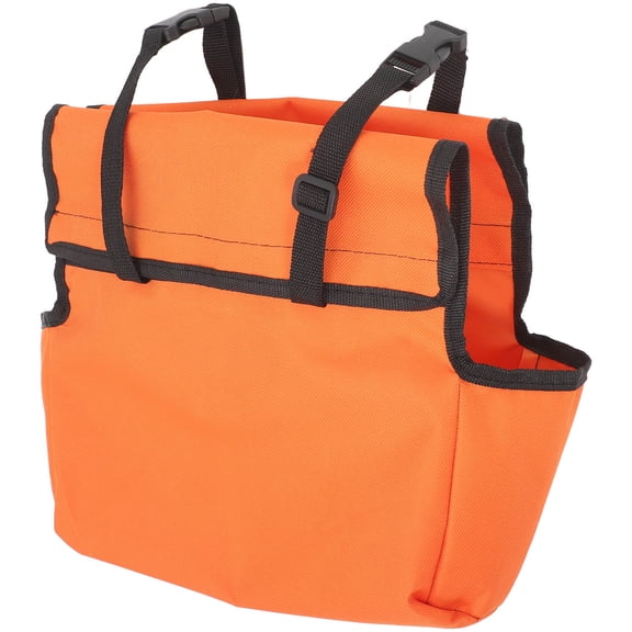 WRITWAA Orange Tool Organizer Bag for Ladder Storage, Portable Utility Pouch for Hand Tools and Accessories