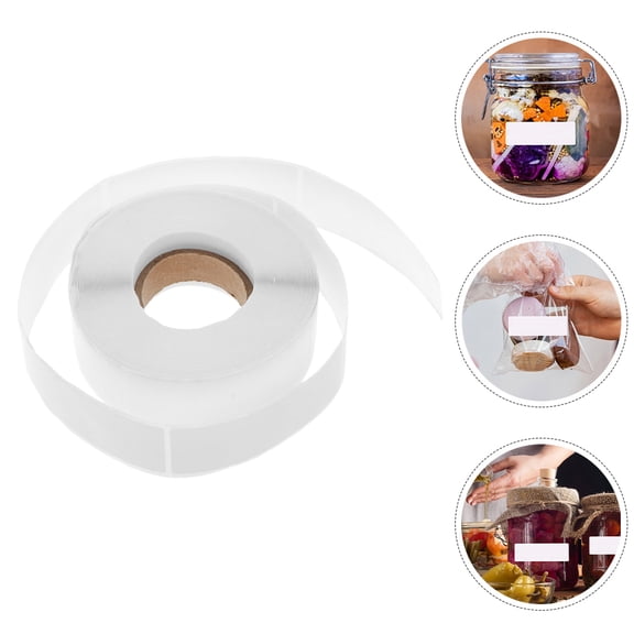 WRITWAA Removable White Canning and Food Prep Labels Stickers for Containers and Jars