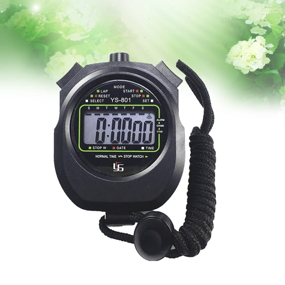 WRITWAA Professional Waterproof Stopwatch Black Electronic Sports Timer for Outdoor Movement