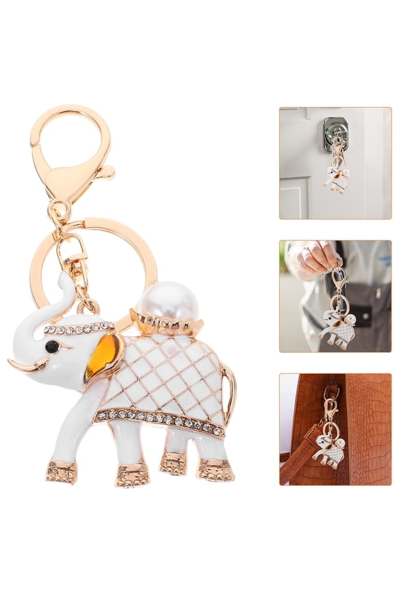 Keychain Elephant Keychain Elegant Rhinestones 1Pack Women Giving