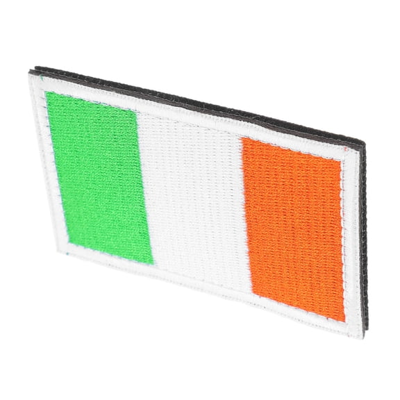 WRITWAA Ire Flag Iron on Patch Unique Design for Jackets Hats and Backpacks