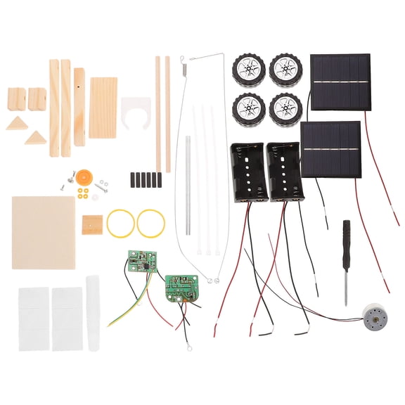 WRITWAA Solar Car Model Kit Plastic 1 Set - Solar Powered Car Experiment Equipment for Learning and Fun