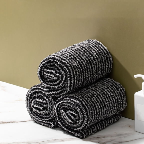 WRITWAA Exfoliating Back Scrubber Strap in Black, Nylon and Polyester, Comfortable for Home Bath and Shower Use