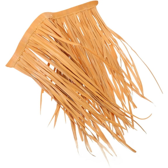 WRITWAA Artificial Straw Roof Panel Chocolate Color Decorative Thatch Roofing for Garden and Landscaping