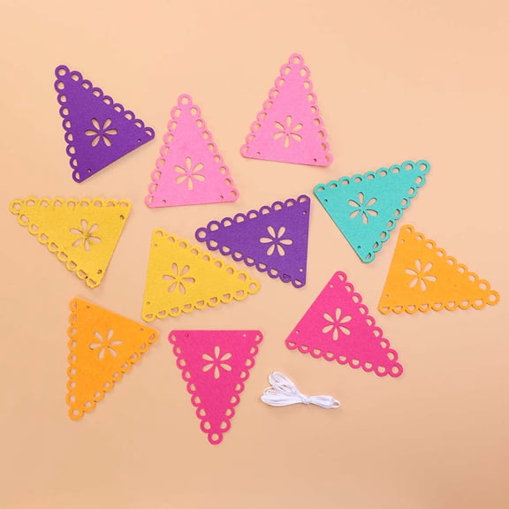 WRITWAA Hanging Party Decorations Banner Felt Multi-Colored 1Set