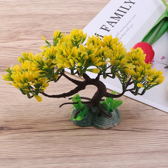WRITWAA Aquarium Fish Tank Landscaping Plants Bonsai Tree Decoration Multi-Use 1 Piece