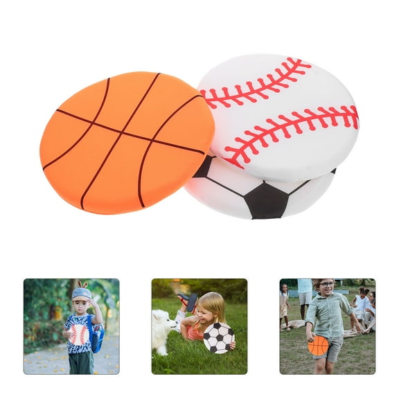 WRITWAA 3Pcs Foldable Fabric Flying Disc Soft Sponge for Outdoor